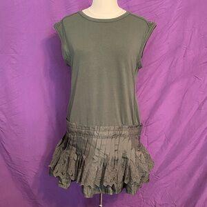 Daily Practice by Anthropologie “Solid Set” Minidress in Olive Green. Size S.